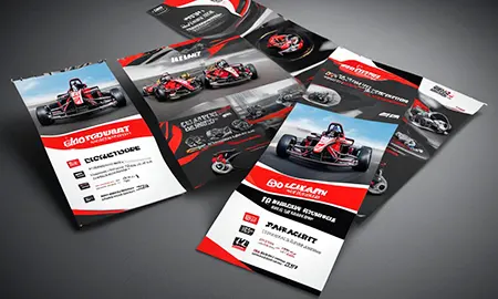 progettazione flyer go kart campagna